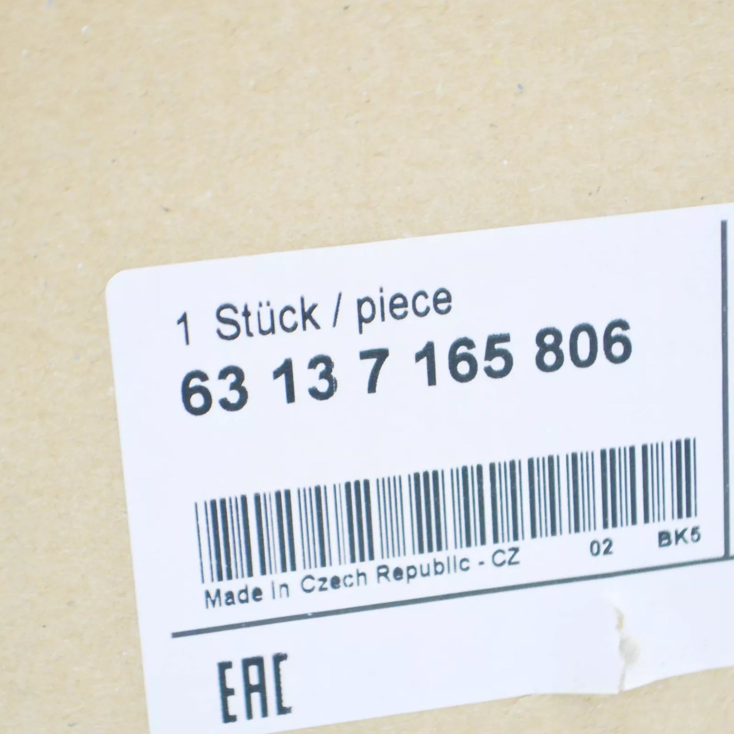 NEW BMW 6 E64 FRONT RIGHT TURN INDICATOR LIGHT 63137165806 ORIGINAL