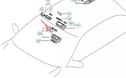 NEW BMW X3 F25 INTERIOR ROOF BULB SOCKET 63258389736 8389736 ORIGINAL