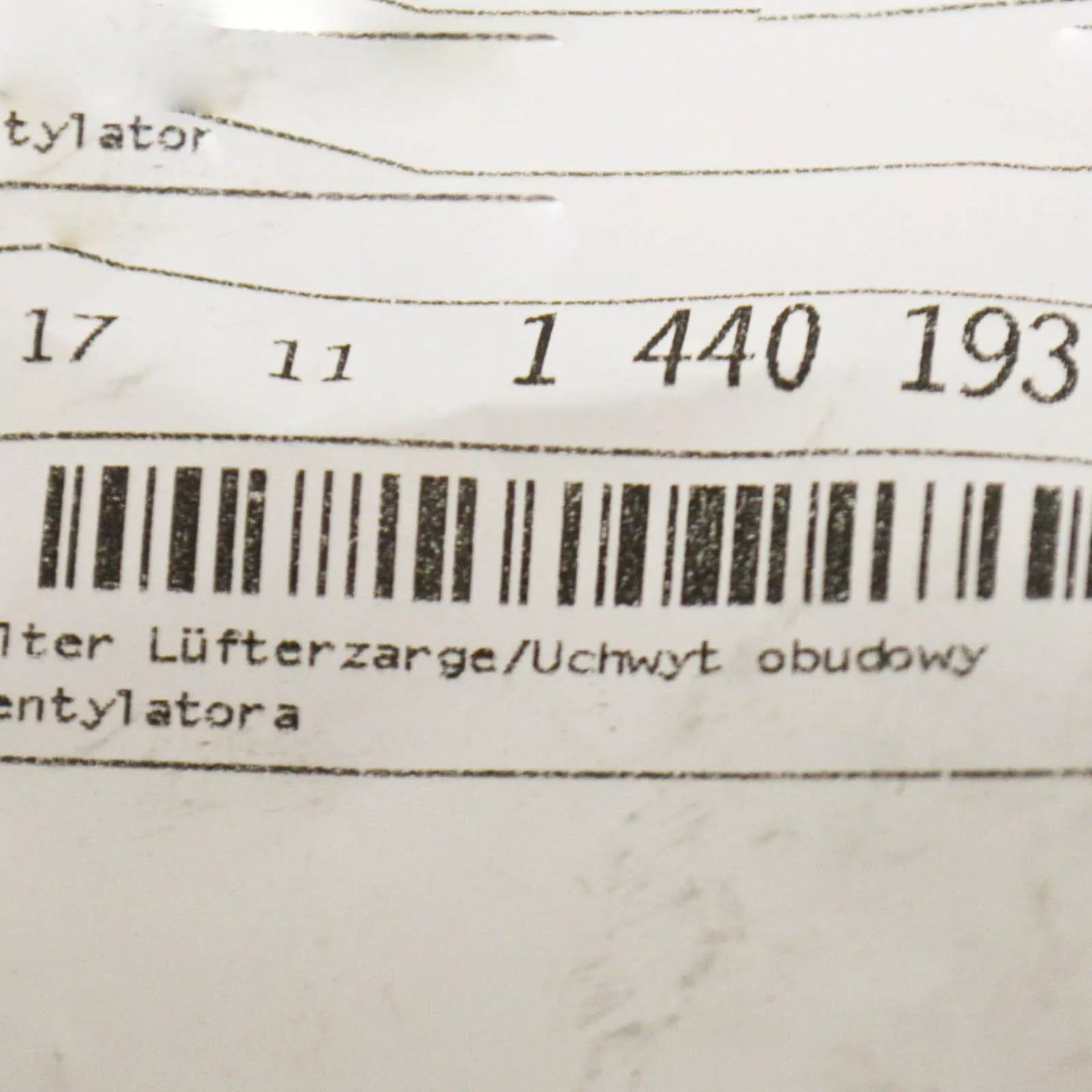 NEW BMW 5 E34 RADIATOR COOLING FAN HOUSING BRACKET 17111440193 ORIGINAL