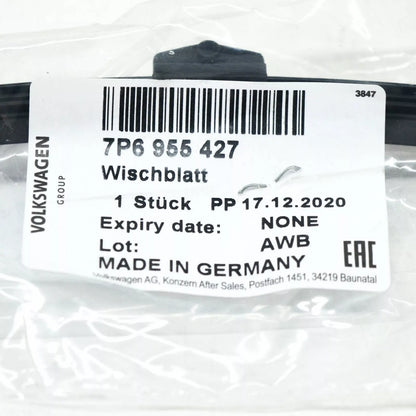 NEW VOLKSWAGEN TOUAREG 7P REAR WINDOW AERO WIPER BLADE 7P6955427 ORIGINAL