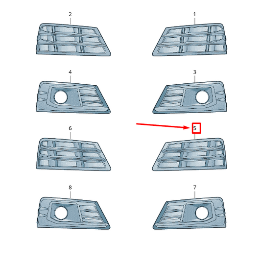 new audi tt fv front left air guide grille 8w0807681rrn4 8w0807681r rn4 original