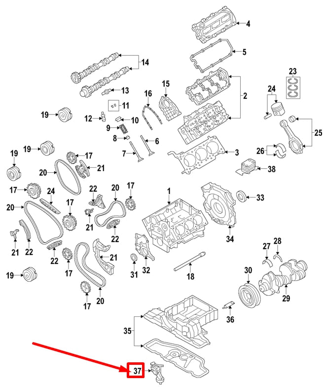 NEW AUDI Q7 4L ENGINE OIL PUMP 06E115105BD
