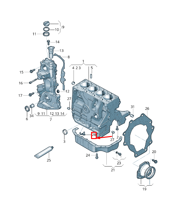 new vw golf vi 5k mk6 oil spray jet 03c103157a original
