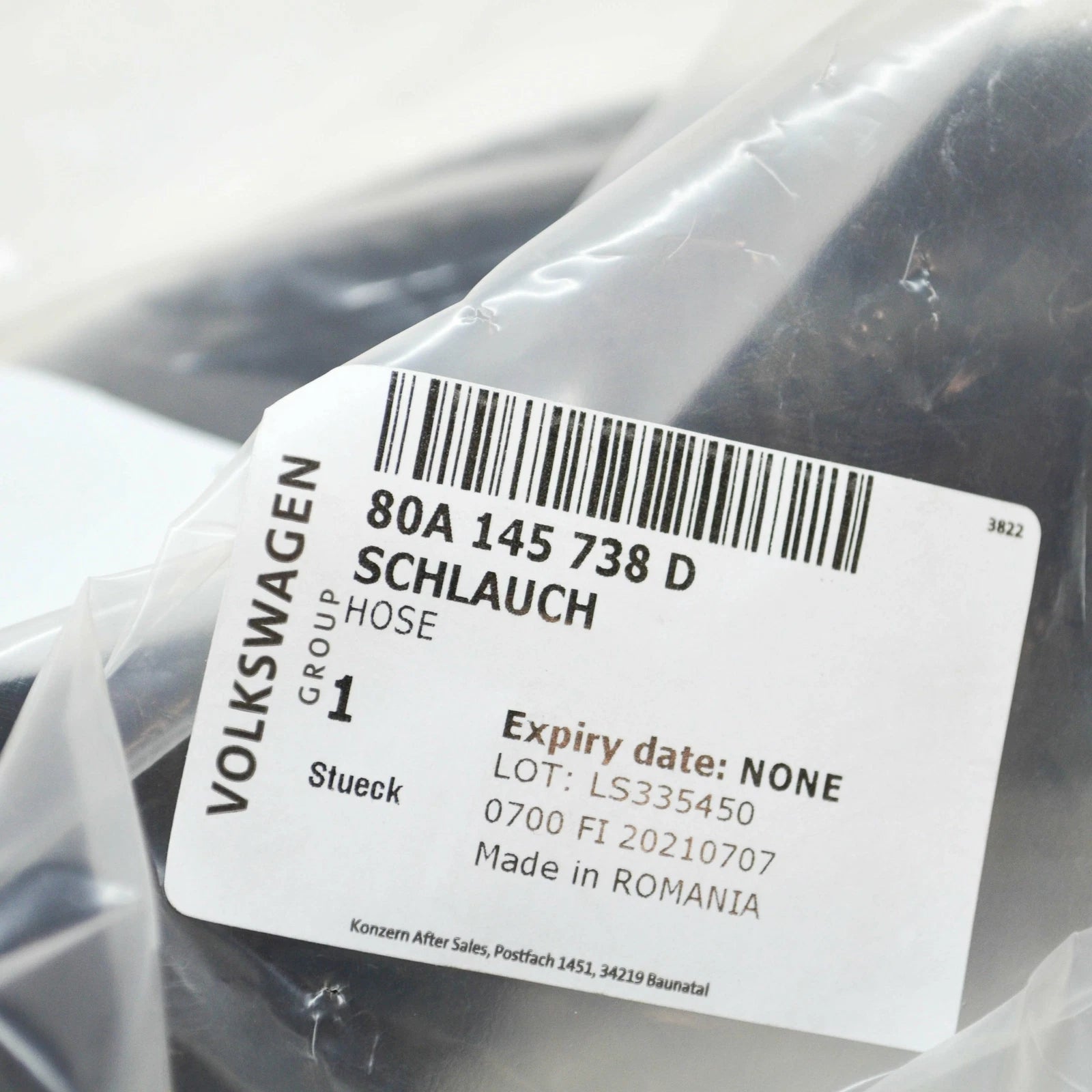 NEW AUDI Q5 FY 80A RIGHT SIDE INTERCOOLER HOSE 80A145738D