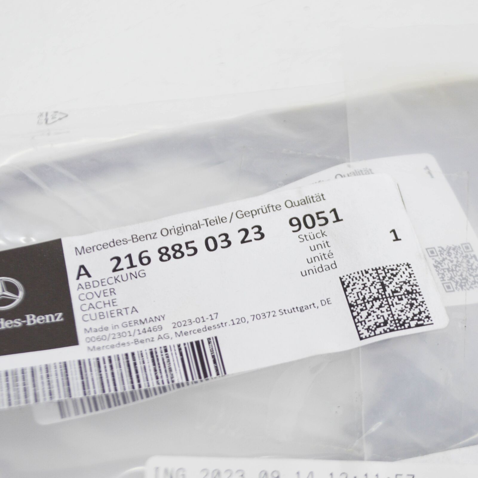 NEW MB CL C216 FRONT LEFT FOG LIGHT COVER GRILLE A21688503239051 ORIGINAL