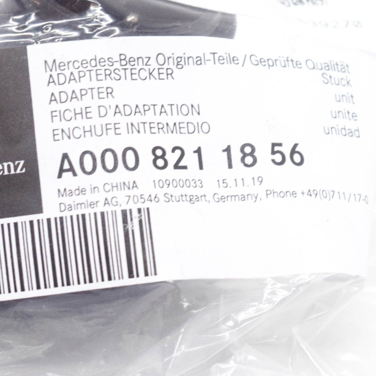 NEW MERCEDES BENZ TOWING HITCH 13PIN TO 7PIN SOCKET TOW BAR ADAPTER A0008211856