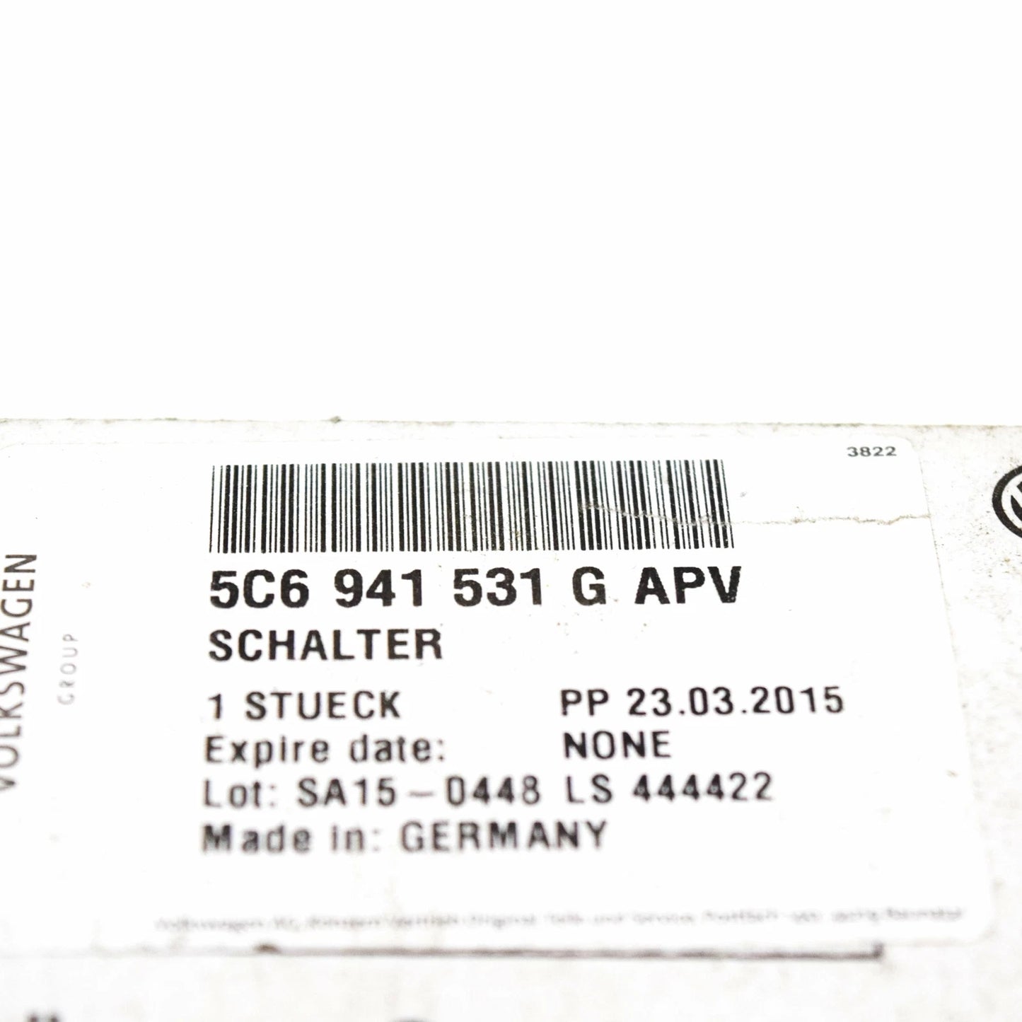 NEW VW BEETLE A5 FRONT HEADLIGHT LIGHT MULTIPLE SWITCH 5C6941531GAPV