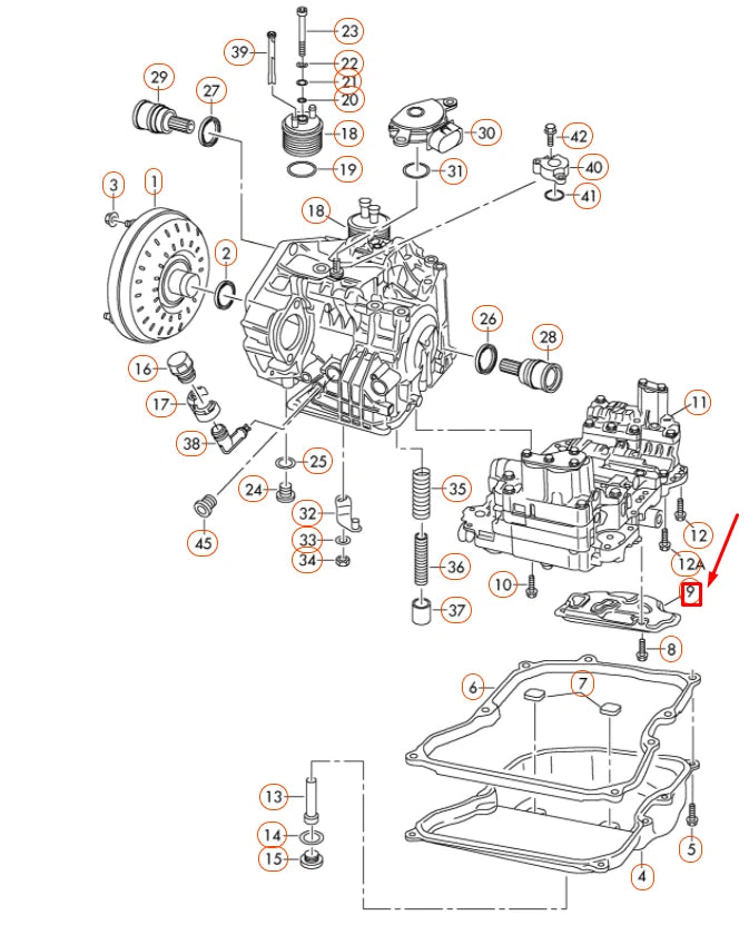 NEW VOLKSWAGEN BEETLE A5 TRANSMISSION OIL STRAINER 09G325429B ORIGINAL