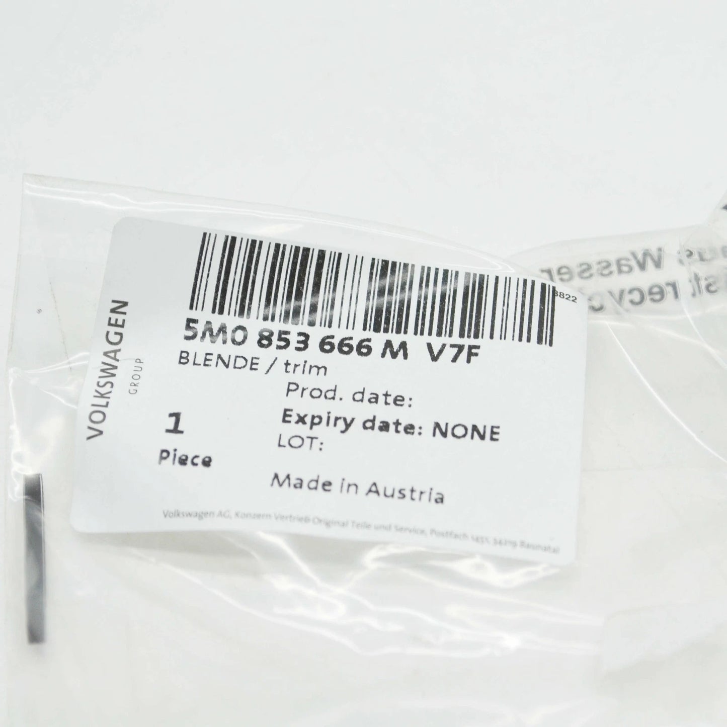 NEW VOLKSWAGEN GOLF PLUS 5M FRONT RIGHT FOF LIGHT TRIM 5M0853666MV7F