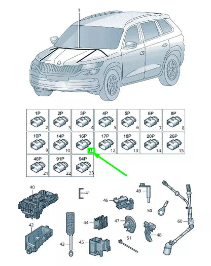NEW VW PASSAT B8 3G 3D0973993 ORIGINAL