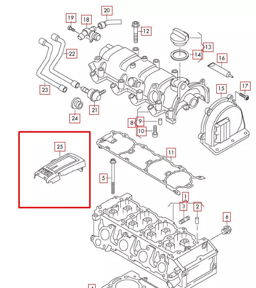 NEW AUDI A3 8P7 ENGINE COVER 1.2 TFSI 77KW PETROL 03F103935A