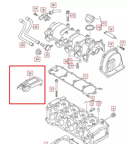 NEW AUDI A3 8P7 ENGINE COVER 1.2 TFSI 77KW PETROL 03F103935A
