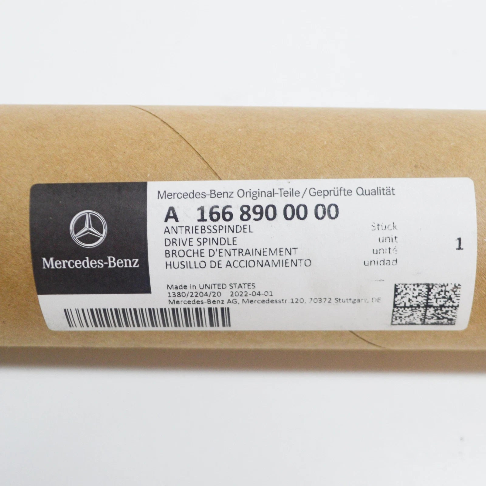 NEW MERCEDES-BENZ ML W166 REAR END DOOR RIGHT DRIVE SPINDLE A1668900000 ORIGINAL