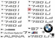 NEW BMW F02 F02N TRUNK LID 750LI EMBLEM BADGE LOGO SIGN 7187130 51147187130