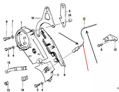 NEW BMW 3 E30 CRANKSHAFT POSITION SENSOR 12141720856 1720856 2.5 PETROL ORIGINAL