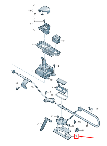new audi q8 4mn parking brake handle bracket lhd 4m1713839 original