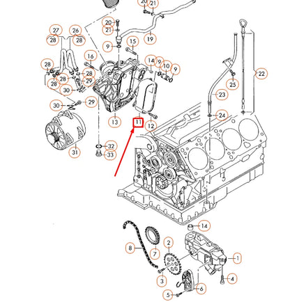 NEW AUDI A8 D3 ENGINE OIL COOLER 077117021Q ORIGINAL