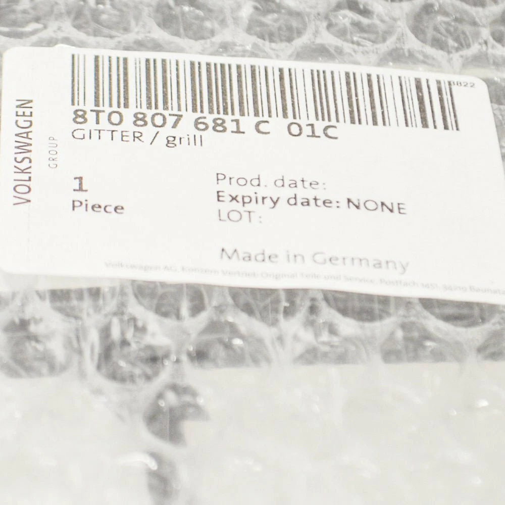 NEW AUDI A5 8T LEFT FOG LIGHT GRILLE S-LINE 8T0807681C01C 8T0807681C 01C