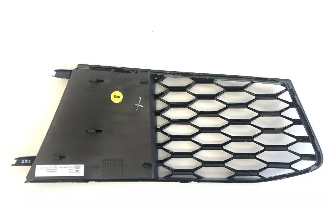 NEW AUDI RS7 FRONT BUMPER LEFT AIR GUIDE GRILL GLOSS BLACK 4G8807681FT94