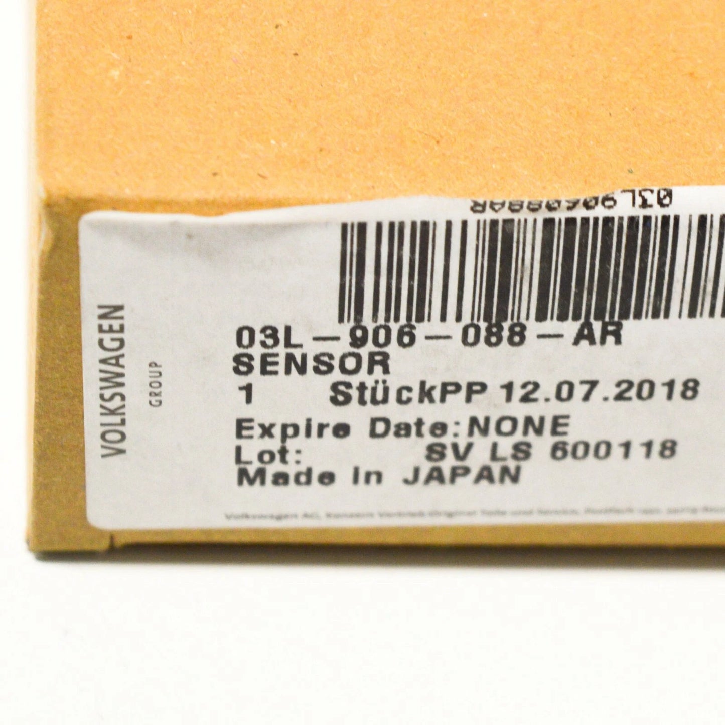 NEW AUDI A4 8K2 B8 EXHAUST GAS TEMPERATURE SENSOR 03L906088AR ORIGINAL