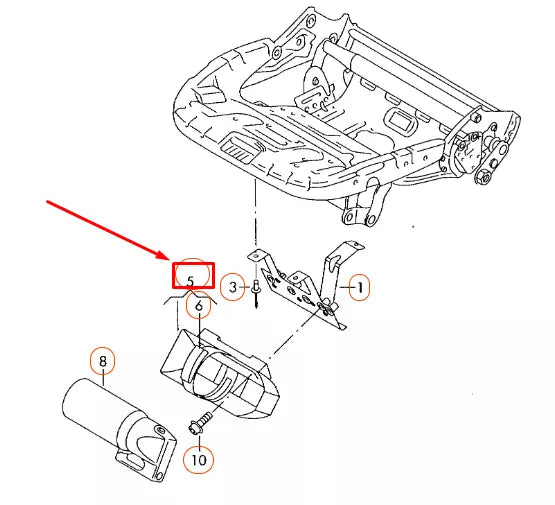 NEW VOLKSWAGEN CC FIRE EXTINGUISHER BRACKET HOLDER 1K0882607A
