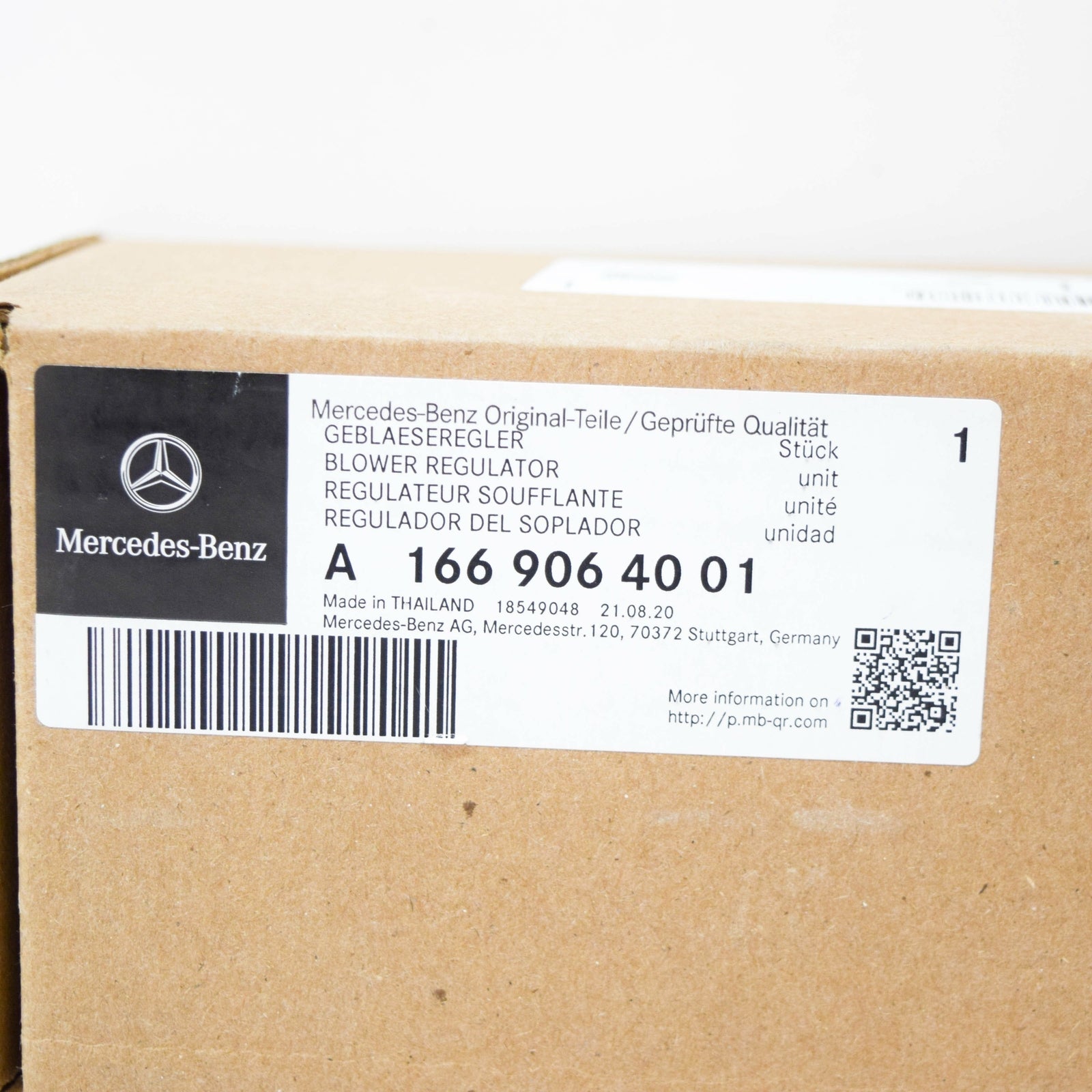 NEW MERCEDES-BENZ ML W166 BLOWER MOTOR REGULATOR A1669064001 ORIGINAL