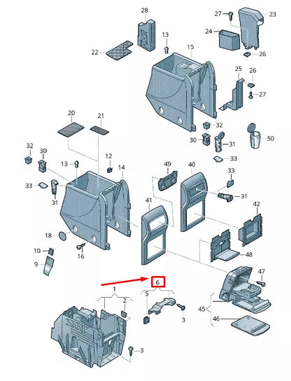 NEW VW SHARAN 7N INVERTER HOLDER 5M0863233A