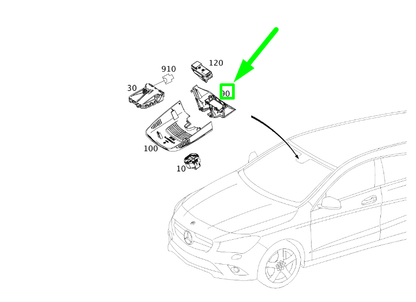 NEW MERCEDES-BENZ CLA C117 RAIN LIGHT SENSOR COVER A17682106369051 ORIGINAL