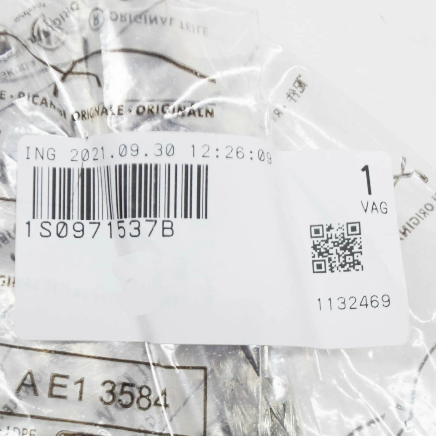 NEW VOLKSWAGEN UP BATTERY EARTH LINE 1S0971537B