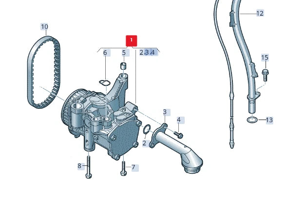NEW VW ARTEON 3H7 OIL PUMP WITH INTEGRATED VACUUM PUMP 04L145208T ORIGINAL