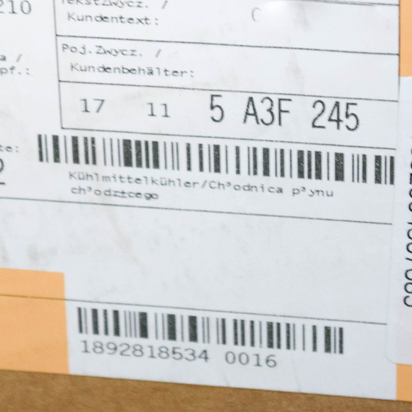 new bmw x5 g05 cooling radiator 5a3f245 17115a3f245 original