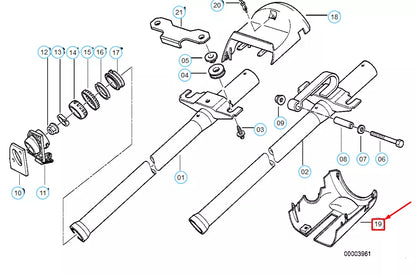 NEW BMW 3 E36 STEERING COLUMN LOWER TRIM PANEL 32311093274 1093274 ORIGINAL