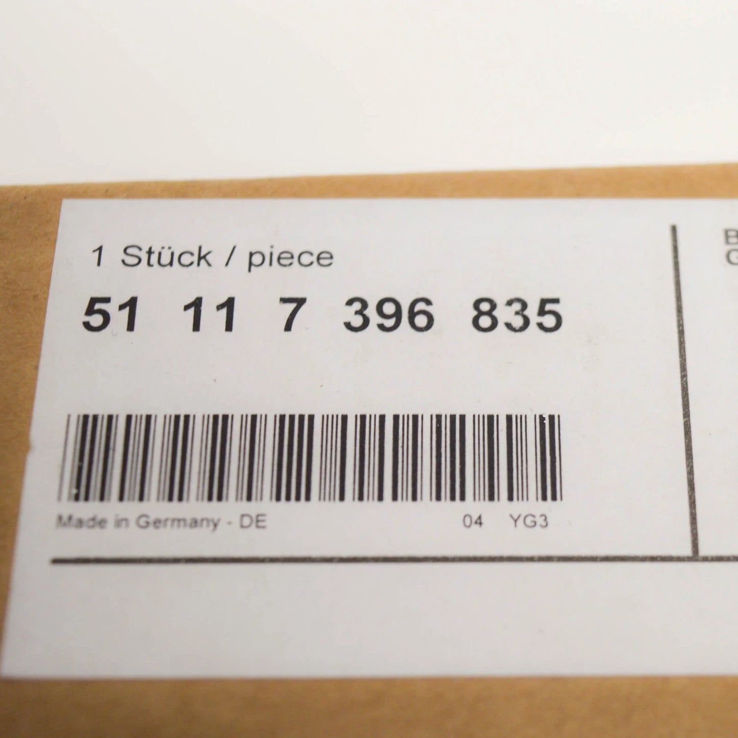 NEW BMW 3 F30 FRONT BUMPER LEFT FINISHER ROD 51117396835 7396835 2016 ORIGINAL