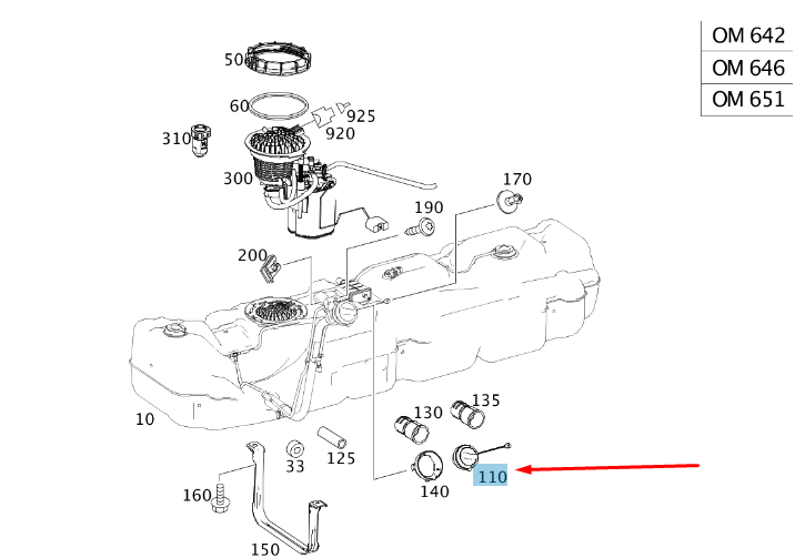 NEW MERCEDES-BENZ SPRINTER W907 FUEL TANK FILLER CAP A0004702000 ORIGINAL