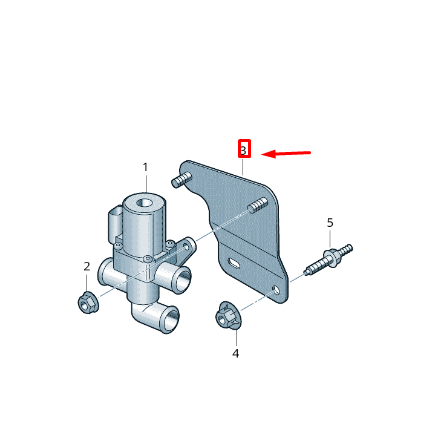 NEW VW TRANSPORTER VI T6 SOLENOID VALVE RETAINER 7E0971501D ORIGINAL