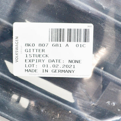 NEW AUDI A4 B8 FRONT BUMPER FOG LIGHT LEFT GRILLE 8K0807681A01C ORIGINAL