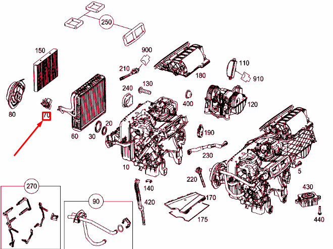 new mercedes-benz s w222 evaporator expansion valve lhd a2228301105 original