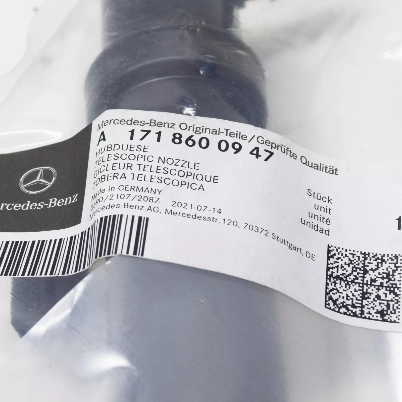 NEW MERCEDES-BENZ SLK R171 LEFT SIDE HEADLIGHT WASHER A1718600947 ORIGINAL