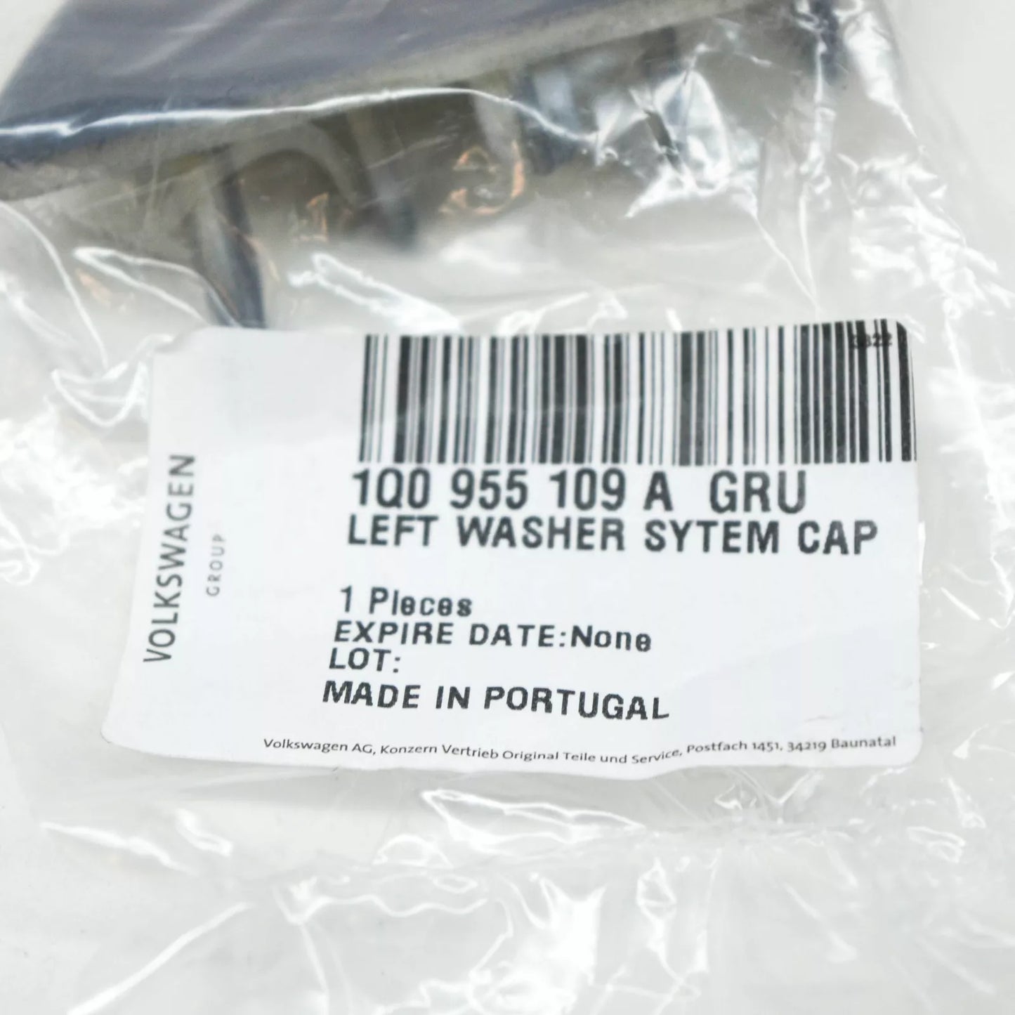 NEW VOLKSWAGEN EOS LEFT HEADLIGHT WASHER COVER 1Q0955109AGRU ORIGINAL