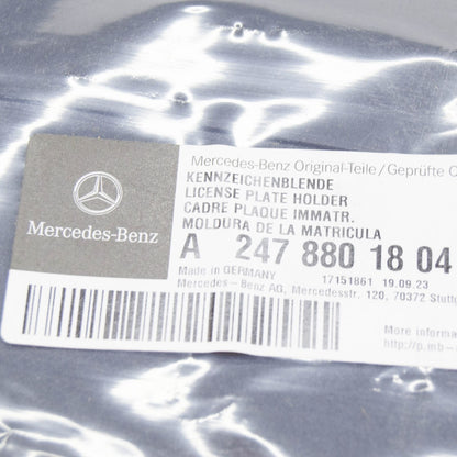 NEW MERCEDES-BENZ GLA H247 FRONT LICENSE PLATE HOLDER A2478801804 ORIGINAL