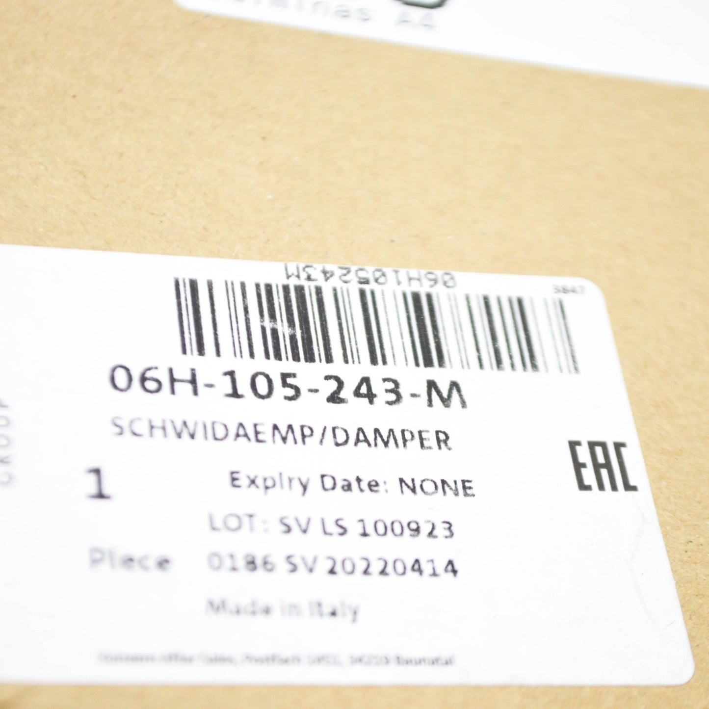 new audi a1 sportback gb crankshaft vibration pulley damper 06h105243m original