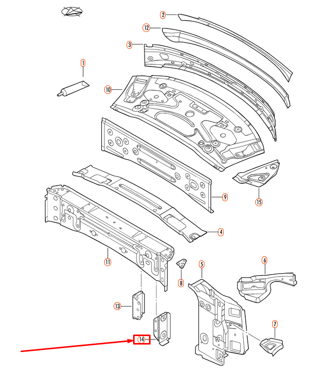 new vw beetle convertible a5 rear cross panel left cover 5c3813655 original