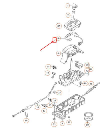 NEW VOLKSWAGEN BEETLE 9C GEAR SHIFTING LEVEL PLASTIC COVER 1C0713203C08H