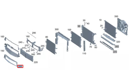 NEW MERCEDES-BENZ A W177 RADIATOR LOWER AIR GUIDE A1778856402 ORIGINAL