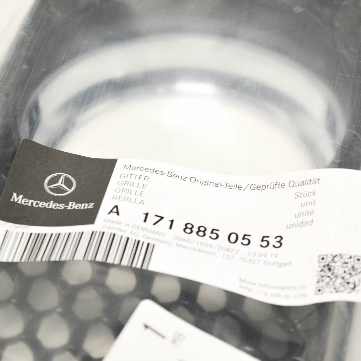 NEW MB SLK R171 AMG FRONT BUMPER FOG LIGHT LEFT SIDE GRILLE A1718850553 ORIGINAL