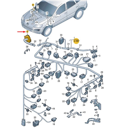 NEW VW TOUAREG 7P MK2 FLAT CONTACT HOUSING 60 PIN 4E0906379