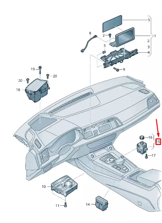 NEW AUDI Q5 FY VOLUME ADJUSTMENT SWITCH RHD 80C919616