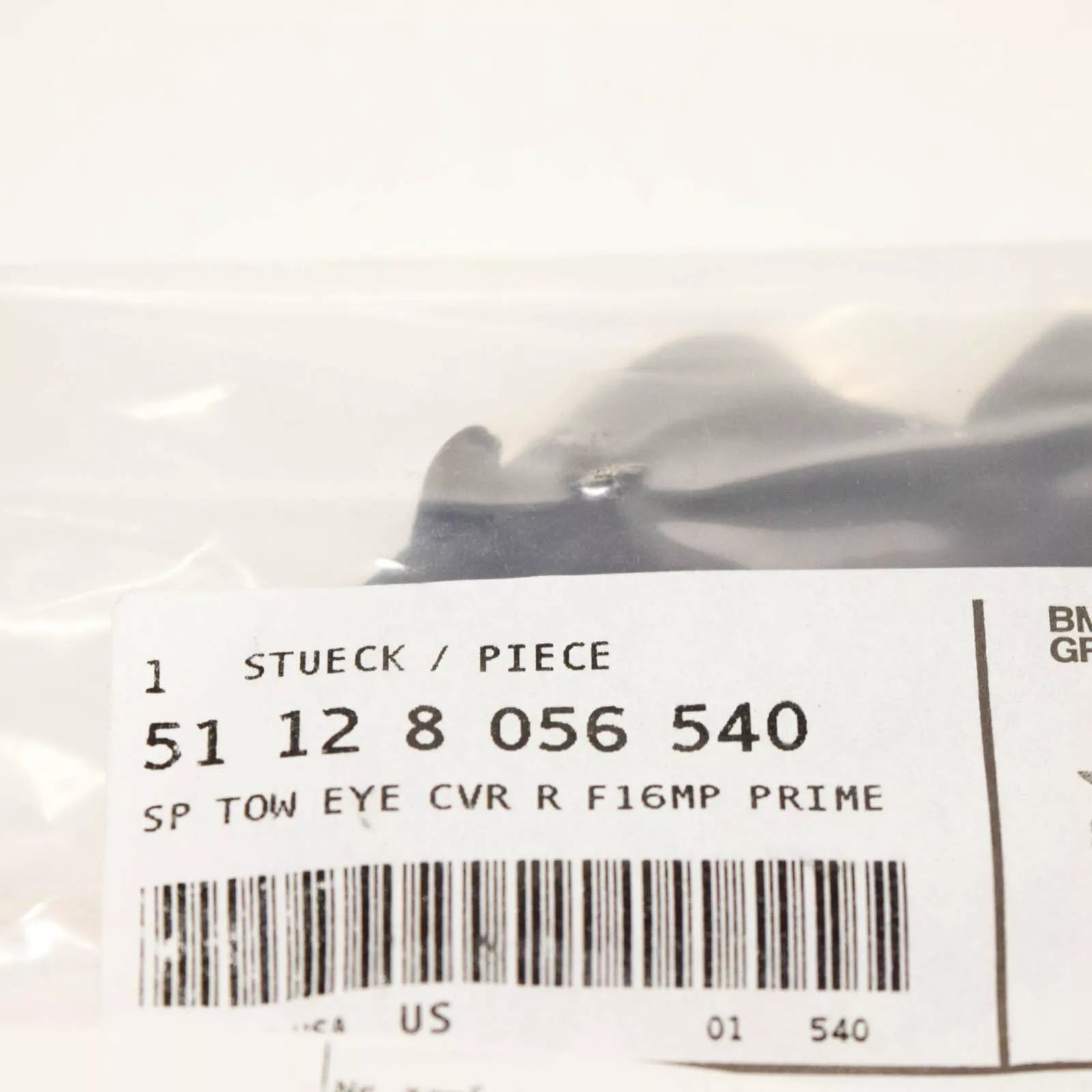 NEW BMW X6 F16 REAR M SPORT BUMPER TOW HOOK EYE COVER 51128056540 ORIGINAL