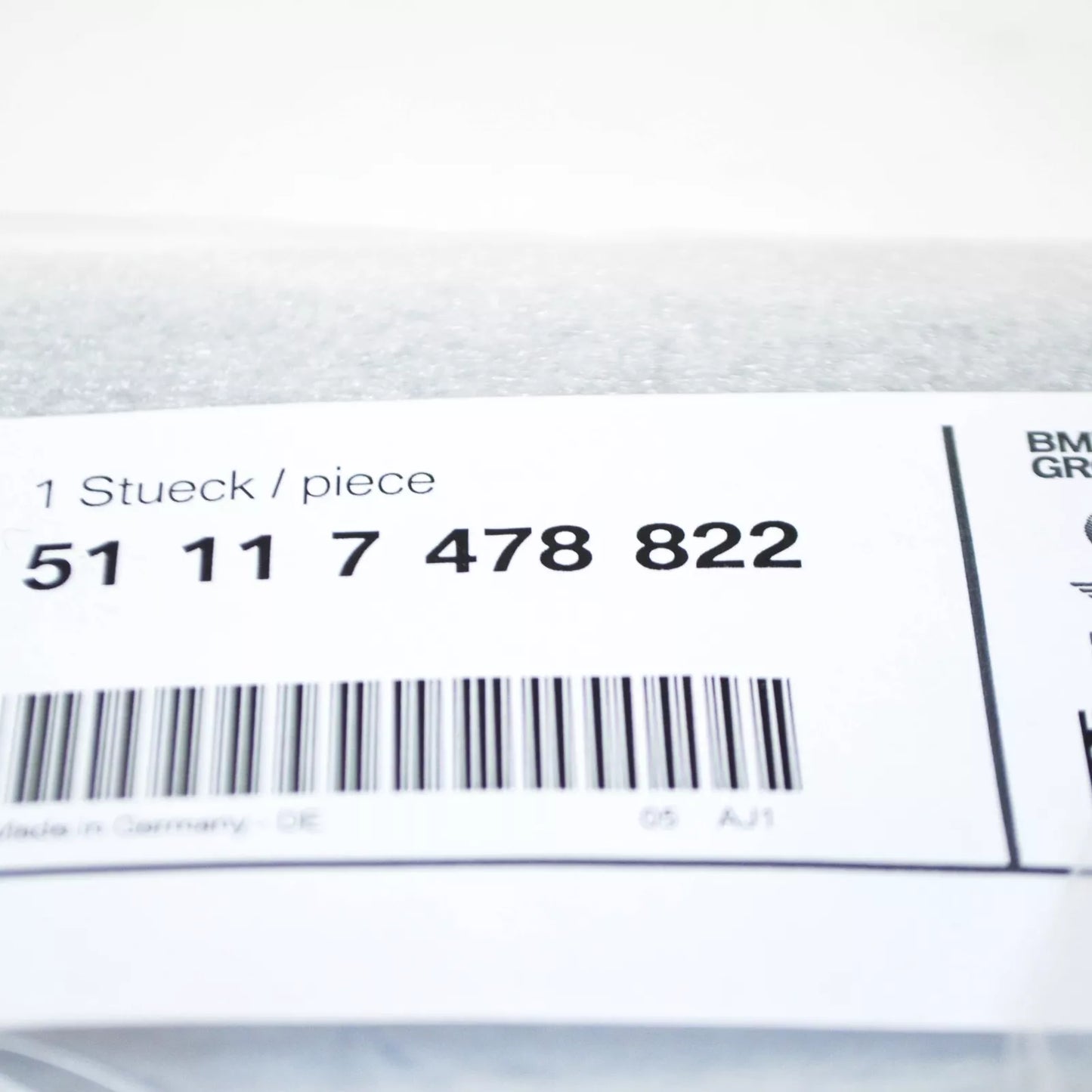 NEW BMW 3 G20 FRONT BUMPER LOWER GRILLE COVER MRR 51117478822 ORIGINAL