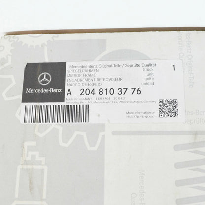 NEW MERCEDES-BENZ C W204 FRONT LEFT DOOR MIRROR FRAME A2048103776 ORIGINAL